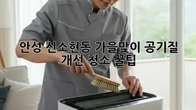 🍁 안성 신소현동, 가을맞이 공기질 개선 청소 꿀팁! 🏡✨